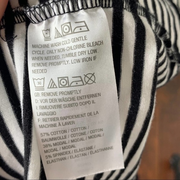 Susan Graver Weekend Wide Neck Striped Tee - Picture 4 of 4